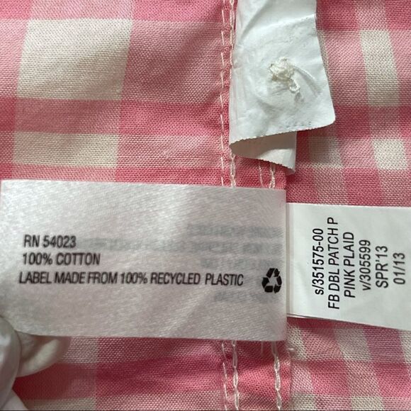 GAP Pink Plaid Button Down Long Sleeve Top Sz S - Picture 14 of 15